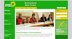 Desktop Screenshot of gruene-main-tauber.de